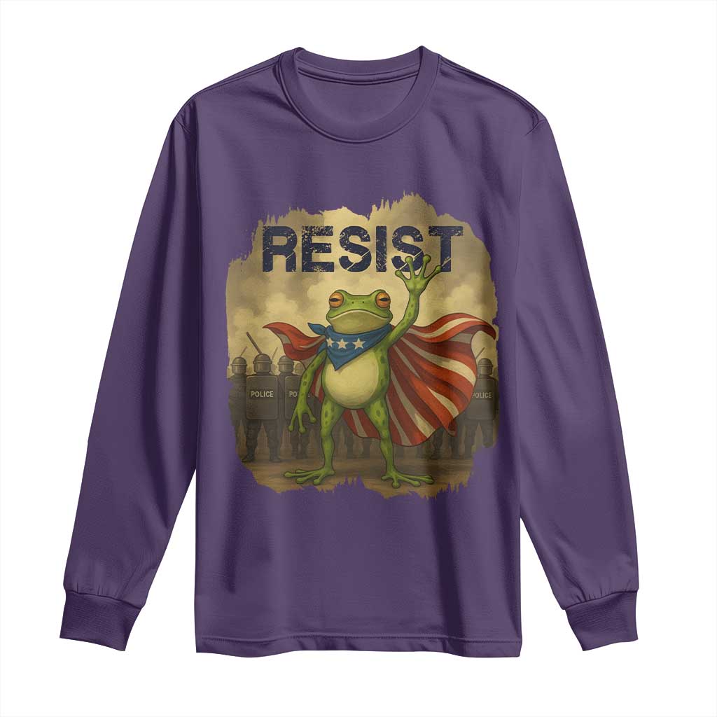 Resist Frog Christian Christmas Long Sleeve Shirt Funny Polittical 2025 Meme - Wonder Print Shop