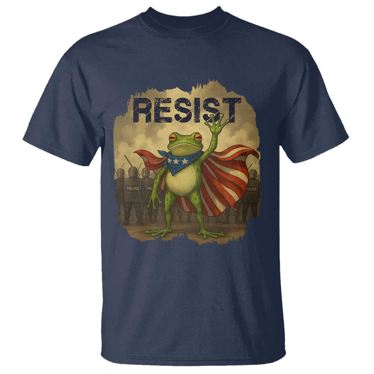 Resist Frog Christian Christmas T Shirt Funny Polittical 2025 Meme - Wonder Print Shop