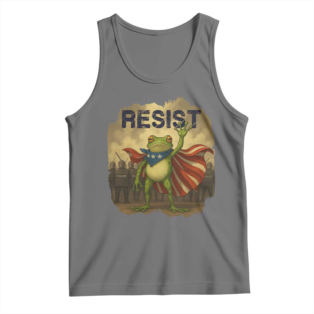 Resist Frog Christian Christmas Tank Top Funny Polittical 2025 Meme - Wonder Print Shop