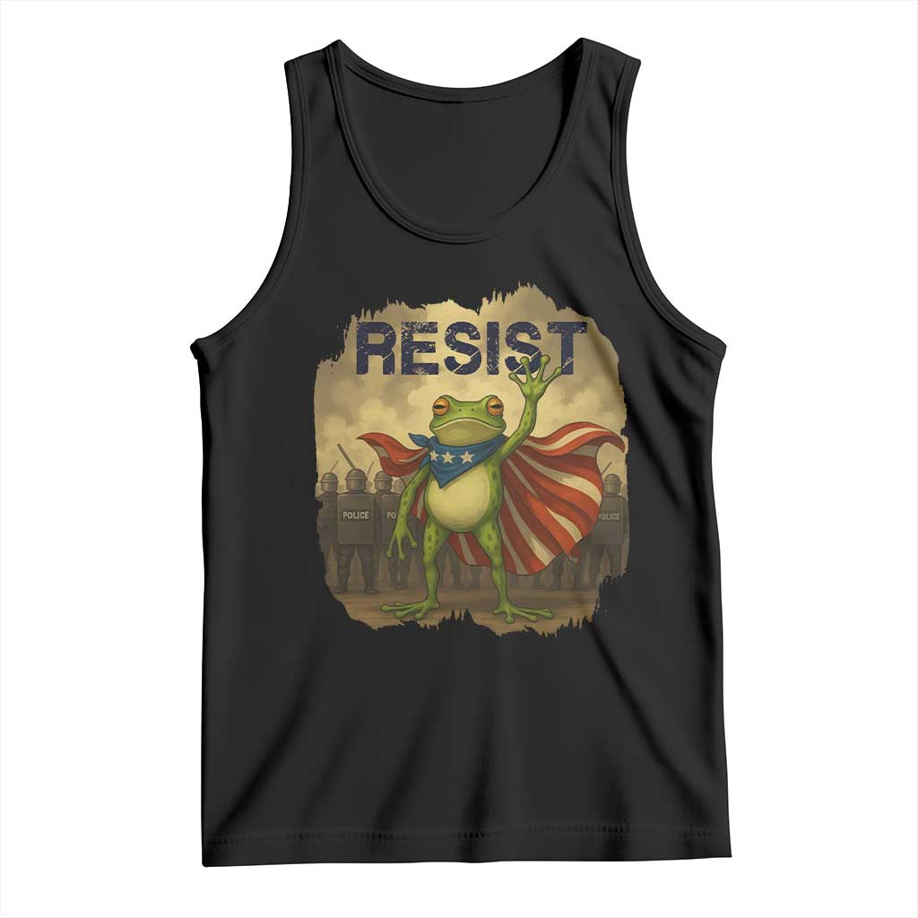 Resist Frog Christian Christmas Tank Top Funny Polittical 2025 Meme - Wonder Print Shop