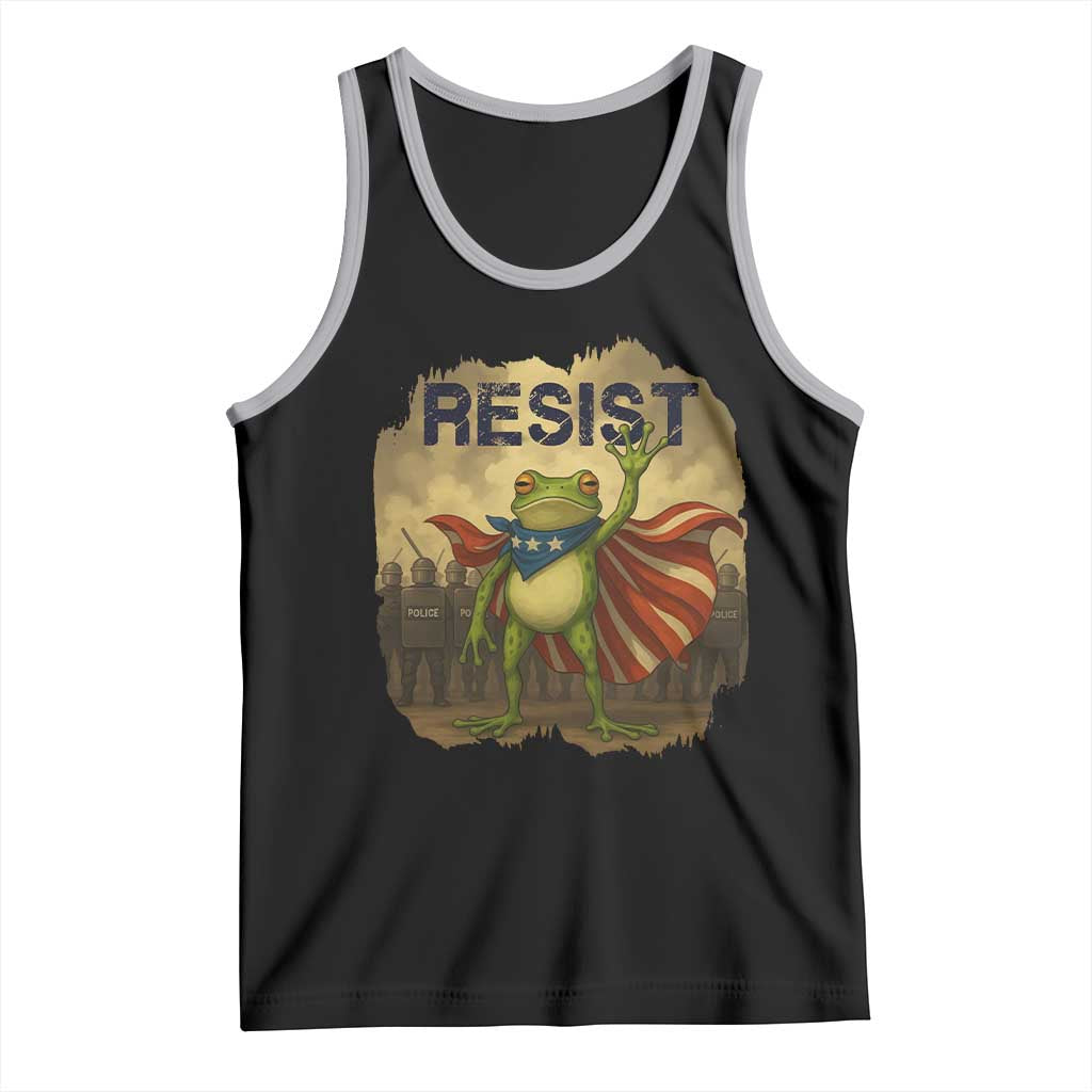 Resist Frog Christian Christmas Tank Top Funny Polittical 2025 Meme - Wonder Print Shop