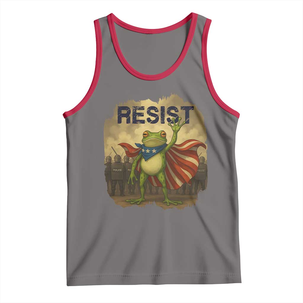 Resist Frog Christian Christmas Tank Top Funny Polittical 2025 Meme - Wonder Print Shop