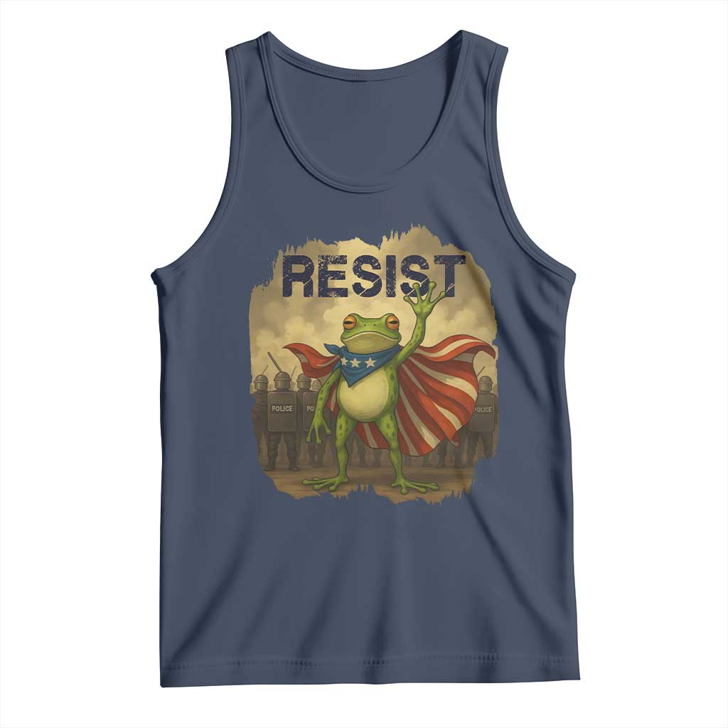 Resist Frog Christian Christmas Tank Top Funny Polittical 2025 Meme - Wonder Print Shop