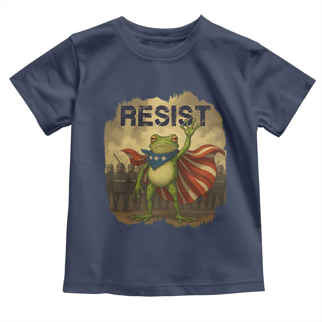 Resist Frog Christian Christmas Toddler T Shirt Funny Polittical 2025 Meme - Wonder Print Shop