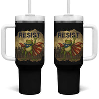 Resist Frog Christian Christmas Tumbler With Handle Funny Polittical 2025 Meme - Wonder Print Shop