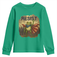 Resist Frog Christian Christmas Youth Sweatshirt Funny Polittical 2025 Meme - Wonder Print Shop