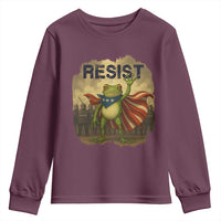 Resist Frog Christian Christmas Youth Sweatshirt Funny Polittical 2025 Meme - Wonder Print Shop