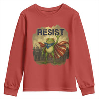 Resist Frog Christian Christmas Youth Sweatshirt Funny Polittical 2025 Meme - Wonder Print Shop
