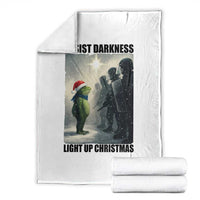 Frogs Resist Christmas Throw Blanket Funny Portland Protest ICE Activist Meme - Wonder Print Shop