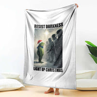 Frogs Resist Christmas Throw Blanket Funny Portland Protest ICE Activist Meme - Wonder Print Shop