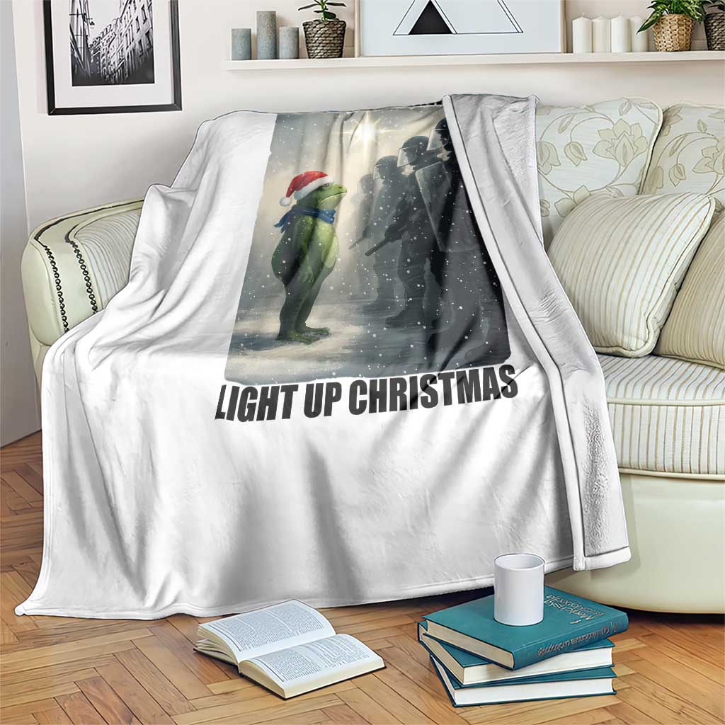 Frogs Resist Christmas Throw Blanket Funny Portland Protest ICE Activist Meme - Wonder Print Shop