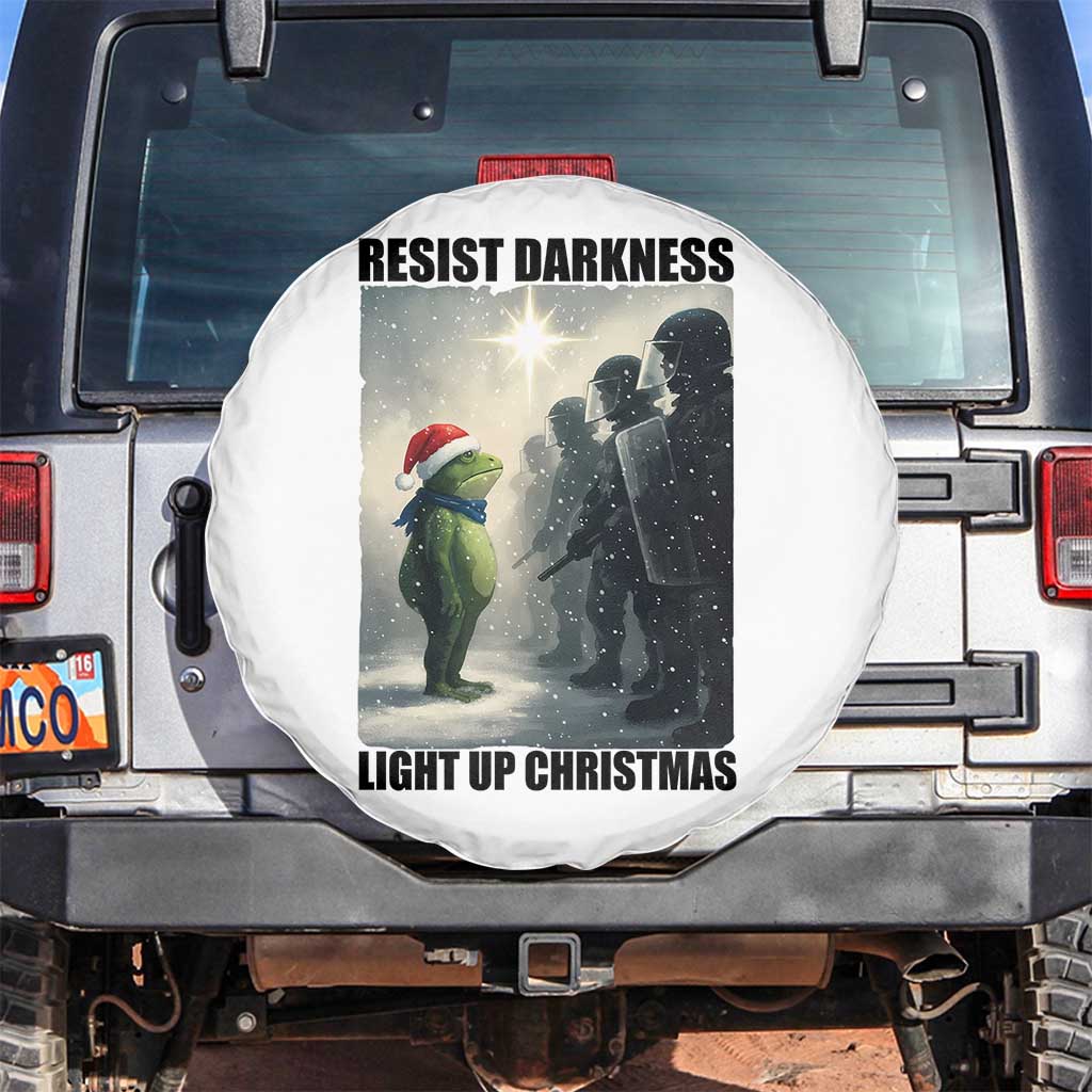 Frogs Resist Christmas Spare Tire Cover Funny Portland Protest ICE Activist Meme - Wonder Print Shop