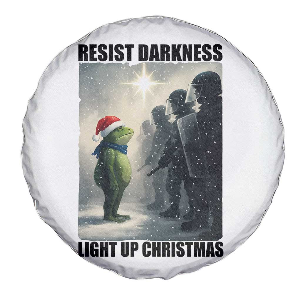 Frogs Resist Christmas Spare Tire Cover Funny Portland Protest ICE Activist Meme - Wonder Print Shop