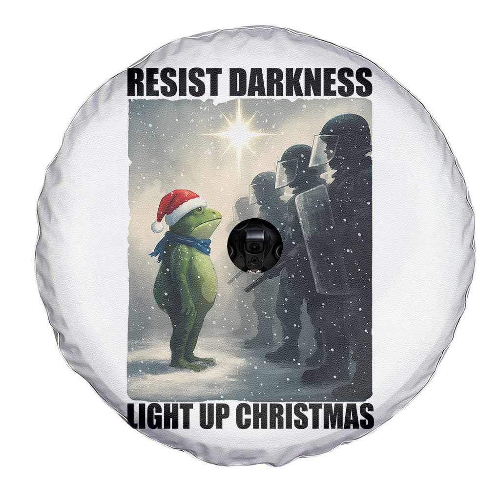 Frogs Resist Christmas Spare Tire Cover Funny Portland Protest ICE Activist Meme - Wonder Print Shop