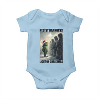 Frogs Resist Christmas Baby Onesie Funny Portland Protest ICE Activist Meme - Wonder Print Shop