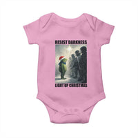 Frogs Resist Christmas Baby Onesie Funny Portland Protest ICE Activist Meme - Wonder Print Shop