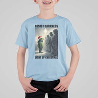 Frogs Resist Christmas T Shirt For Kid Funny Portland Protest ICE Activist Meme - Wonder Print Shop