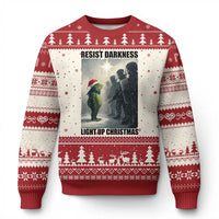 Frogs Resist Xmas Ugly Christmas Sweater Funny Portland Protest ICE Activist Meme - Wonder Print Shop