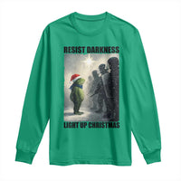 Frogs Resist Christmas Long Sleeve Shirt Funny Portland Protest ICE Activist Meme - Wonder Print Shop