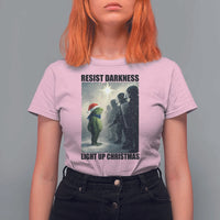 Frogs Resist Christmas T Shirt For Women Funny Portland Protest ICE Activist Meme - Wonder Print Shop