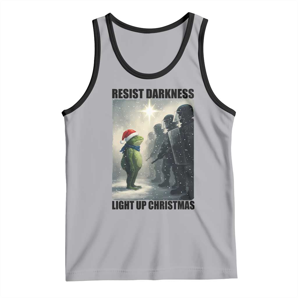 Frogs Resist Christmas Tank Top Funny Portland Protest ICE Activist Meme - Wonder Print Shop