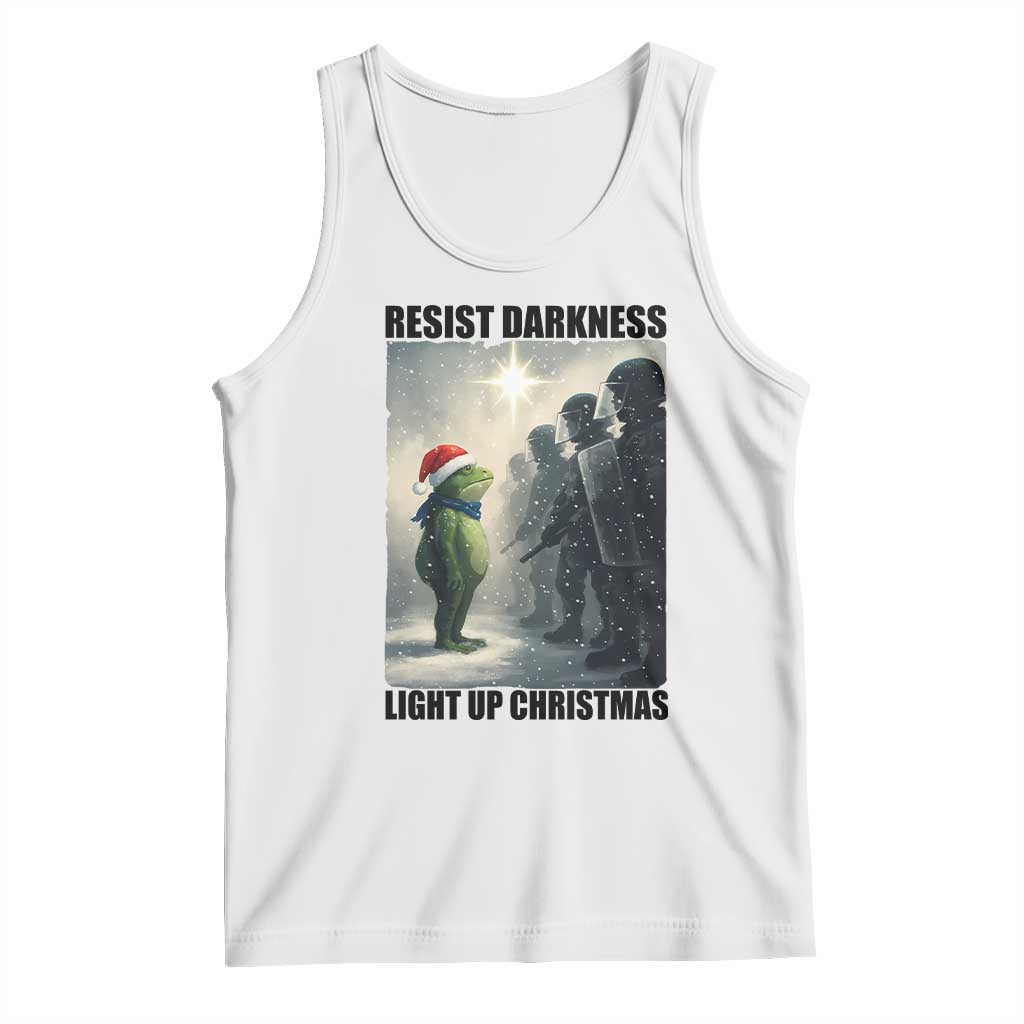 Frogs Resist Christmas Tank Top Funny Portland Protest ICE Activist Meme - Wonder Print Shop