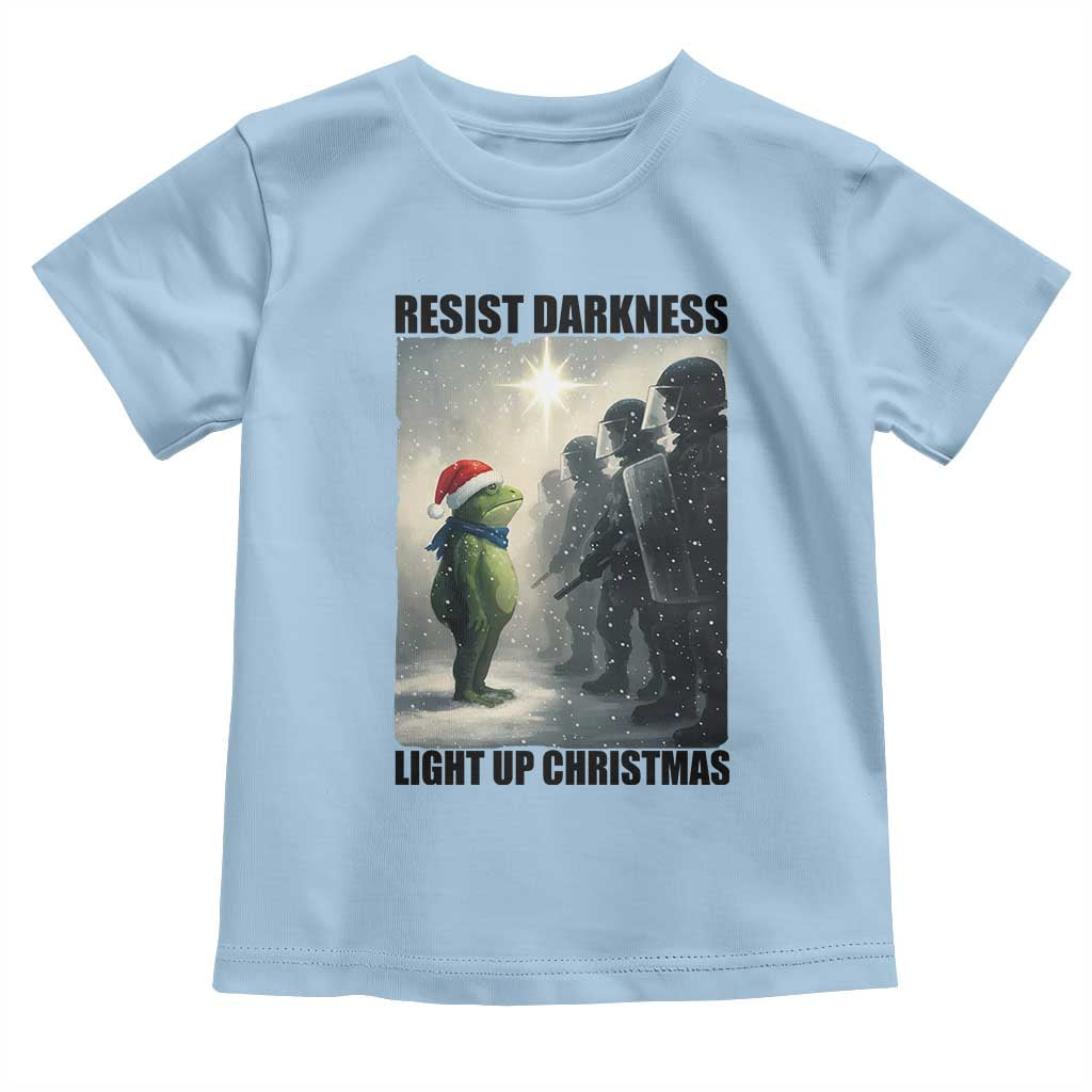 Frogs Resist Christmas Toddler T Shirt Funny Portland Protest ICE Activist Meme - Wonder Print Shop