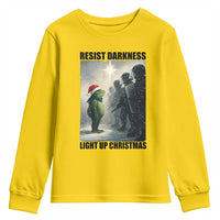 Frogs Resist Christmas Youth Sweatshirt Funny Portland Protest ICE Activist Meme - Wonder Print Shop