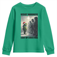 Frogs Resist Christmas Youth Sweatshirt Funny Portland Protest ICE Activist Meme - Wonder Print Shop