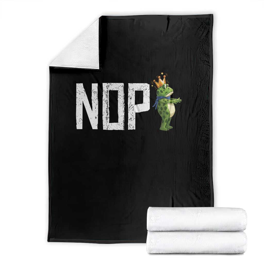 Frogs Resist Throw Blanket No Kings In America Political 2025 - Wonder Print Shop