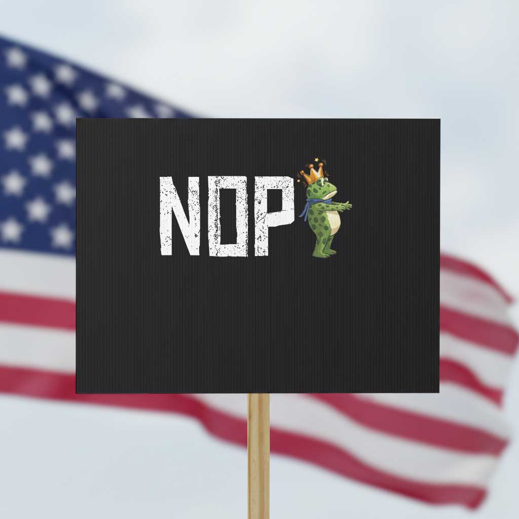 Frogs Resist Protest Sign No Kings In America Political 2025 - Wonder Print Shop
