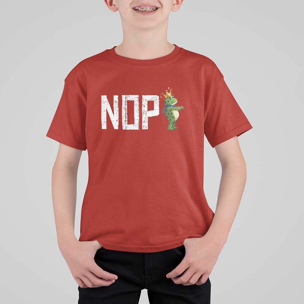 Frogs Resist T Shirt For Kid No Kings In America Political 2025 - Wonder Print Shop