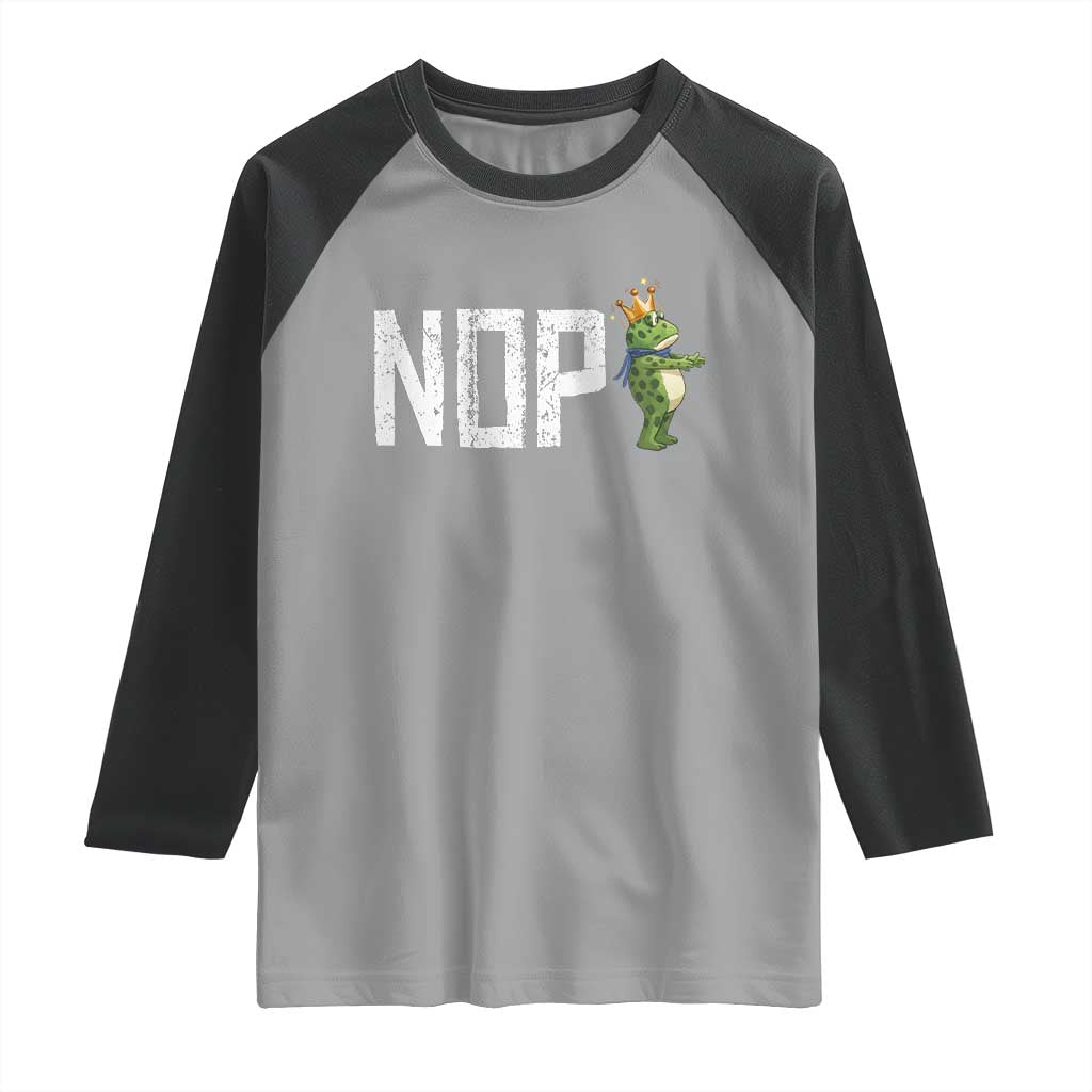 Frogs Resist Raglan Shirt No Kings In America Political 2025 - Wonder Print Shop