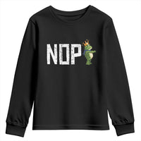 Frogs Resist Youth Sweatshirt No Kings In America Political 2025 - Wonder Print Shop