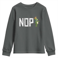 Frogs Resist Youth Sweatshirt No Kings In America Political 2025 - Wonder Print Shop