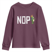 Frogs Resist Youth Sweatshirt No Kings In America Political 2025 - Wonder Print Shop