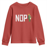 Frogs Resist Youth Sweatshirt No Kings In America Political 2025 - Wonder Print Shop