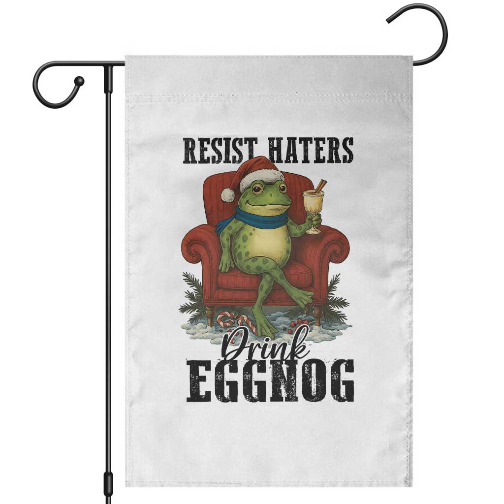 Frogs Resist Christmas Garden Flag Portland Frog Activist America Political 2025 - Wonder Print Shop