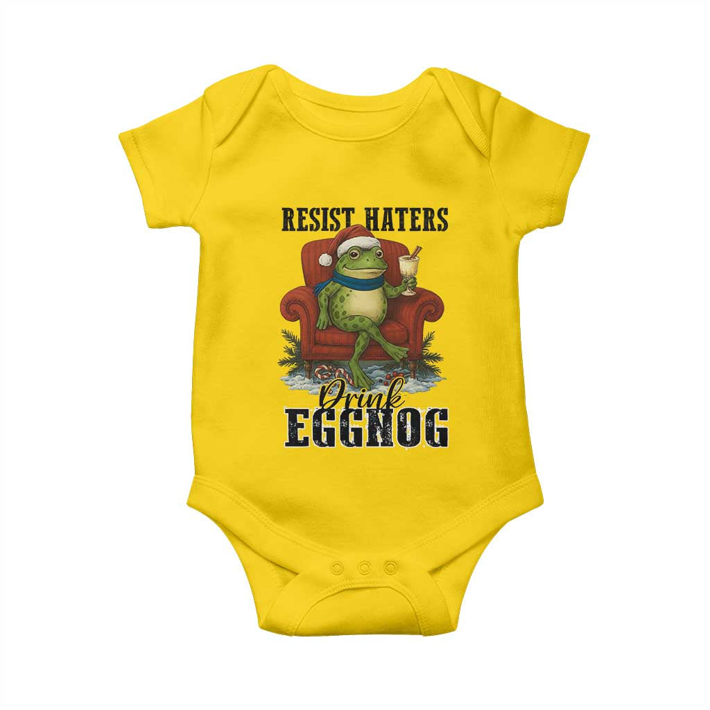 Frogs Resist Christmas Baby Onesie Portland Frog Activist America Political 2025 - Wonder Print Shop
