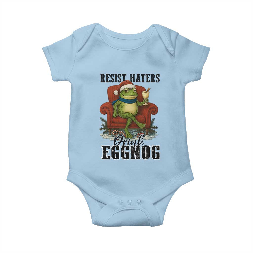 Frogs Resist Christmas Baby Onesie Portland Frog Activist America Political 2025 - Wonder Print Shop