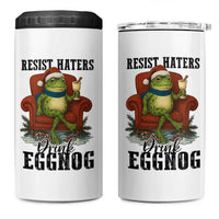 Frogs Resist Christmas 4 in 1 Can Cooler Tumbler Portland Frog Activist America Political 2025 - Wonder Print Shop