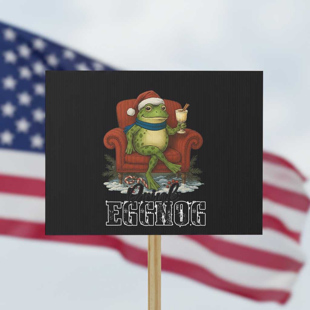 Frogs Resist Christmas Protest Sign Portland Frog Activist America Political 2025 - Wonder Print Shop