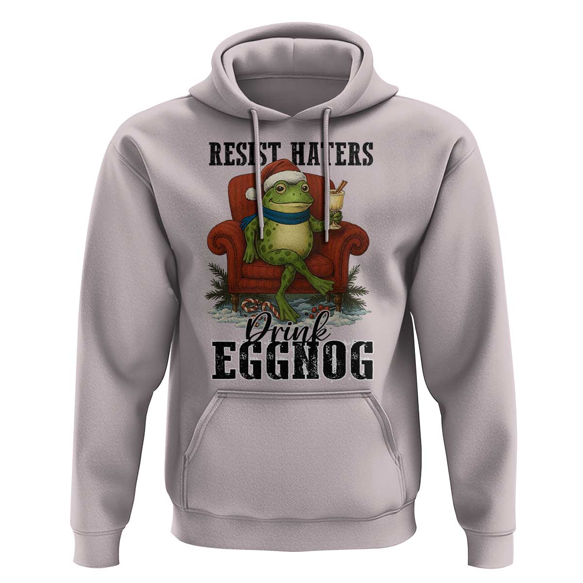 Frogs Resist Christmas Hoodie Portland Frog Activist America Political 2025 - Wonder Print Shop