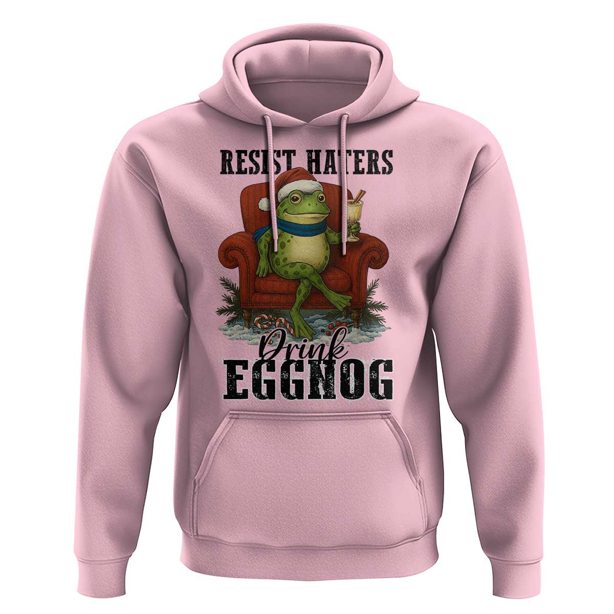 Frogs Resist Christmas Hoodie Portland Frog Activist America Political 2025 - Wonder Print Shop