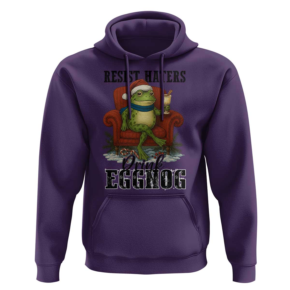 Frogs Resist Christmas Hoodie Portland Frog Activist America Political 2025 - Wonder Print Shop