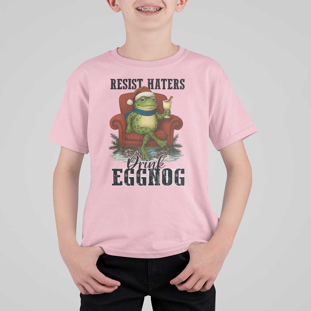 Frogs Resist Christmas T Shirt For Kid Portland Frog Activist America Political 2025 - Wonder Print Shop