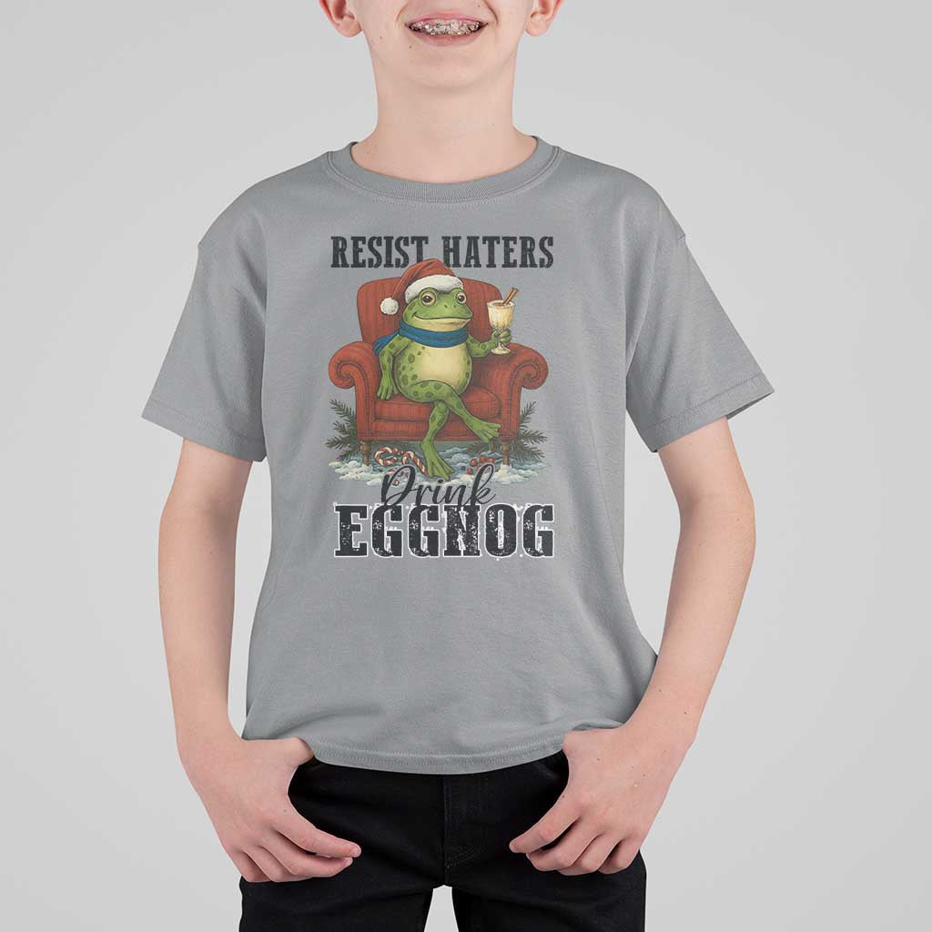 Frogs Resist Christmas T Shirt For Kid Portland Frog Activist America Political 2025 - Wonder Print Shop