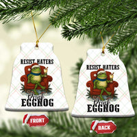 Frogs Resist Xmas Ceramic Ornament Portland Frog Activist America Political 2025 - Wonder Print Shop