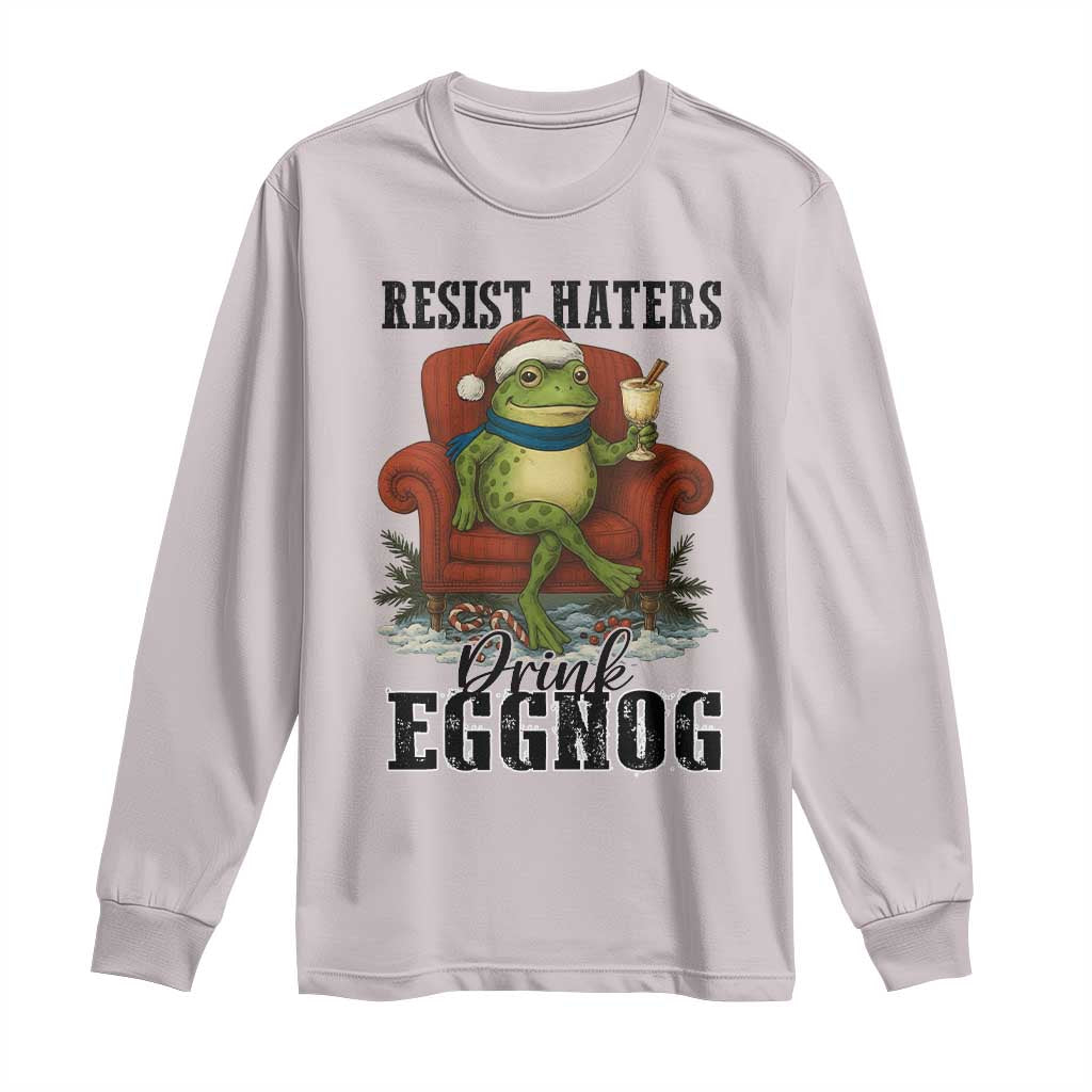 Frogs Resist Christmas Long Sleeve Shirt Portland Frog Activist America Political 2025 - Wonder Print Shop