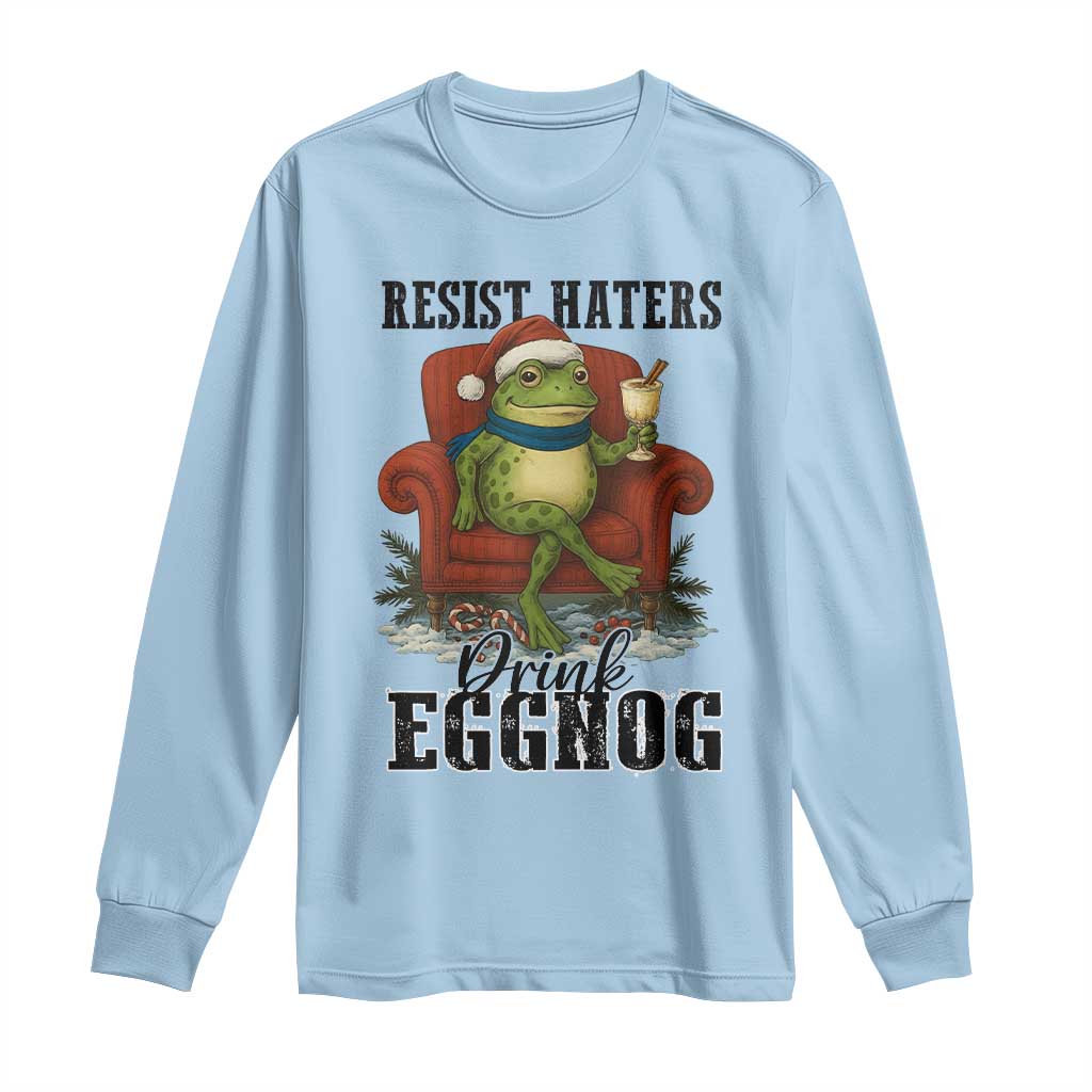 Frogs Resist Christmas Long Sleeve Shirt Portland Frog Activist America Political 2025 - Wonder Print Shop